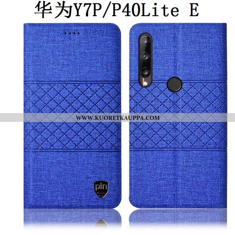 Kuori Huawei P40 Lite E, Kuoret Huawei P40 Lite E, Kotelo Huawei P40 Lite E Suojaus Pellava Ruudukko