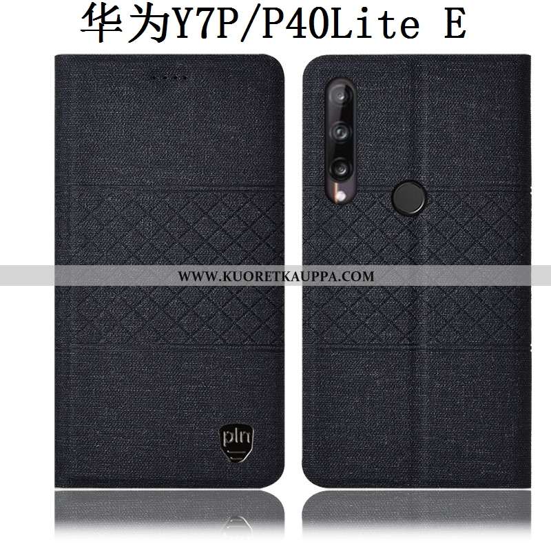 Kuori Huawei P40 Lite E, Kuoret Huawei P40 Lite E, Kotelo Huawei P40 Lite E Suojaus Pellava Ruudukko