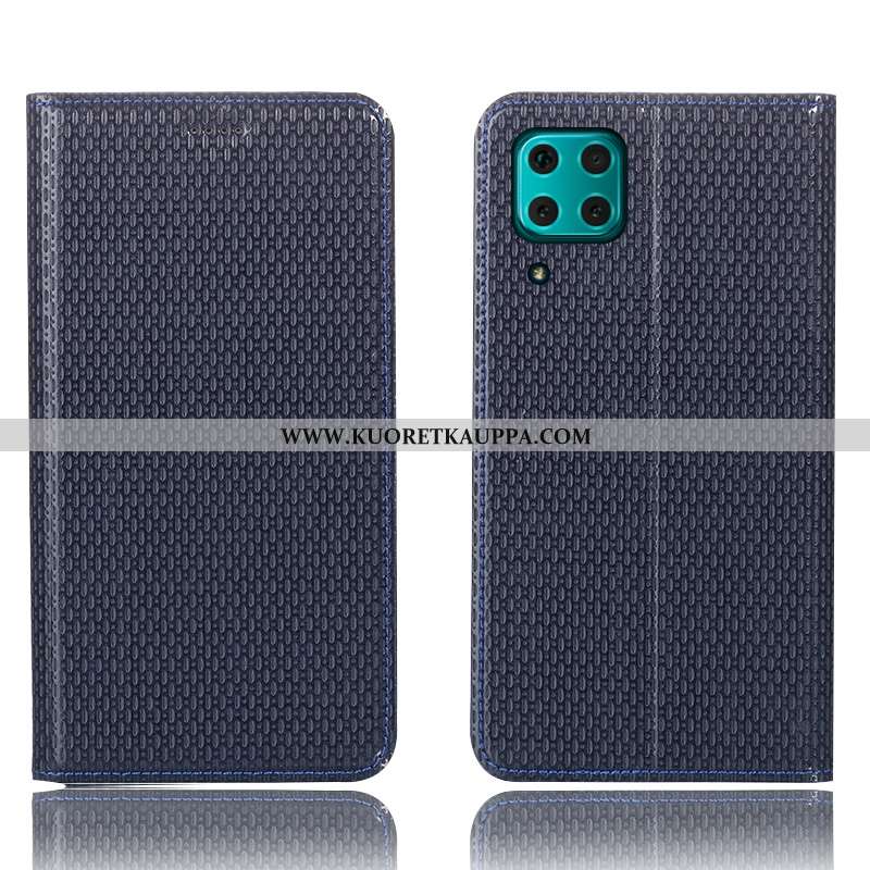 Kuori Huawei P40 Lite, Kuoret Huawei P40 Lite, Kotelo Huawei P40 Lite Nahkakuori Kukkakuvio Suojaus 