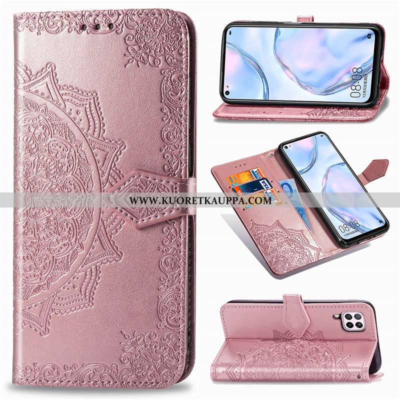 Kuori Huawei P40 Lite, Kuoret Huawei P40 Lite, Kotelo Huawei P40 Lite Nahkakuori Ripustettavat Koris