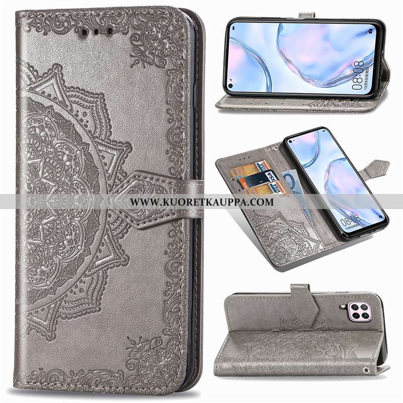Kuori Huawei P40 Lite, Kuoret Huawei P40 Lite, Kotelo Huawei P40 Lite Nahkakuori Ripustettavat Koris