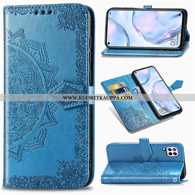 Kuori Huawei P40 Lite, Kuoret Huawei P40 Lite, Kotelo Huawei P40 Lite Nahkakuori Ripustettavat Koris