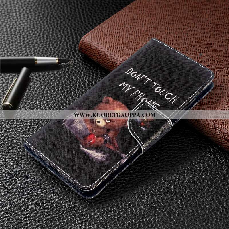 Kuori Huawei P40 Lite, Kuoret Huawei P40 Lite, Kotelo Huawei P40 Lite Nahkakuori Suojaus Jauhe Pinkk