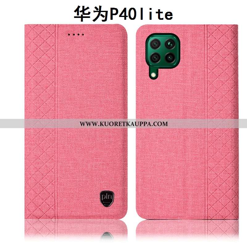 Kuori Huawei P40 Lite, Kuoret Huawei P40 Lite, Kotelo Huawei P40 Lite Nahkakuori Suojaus Murtumaton 
