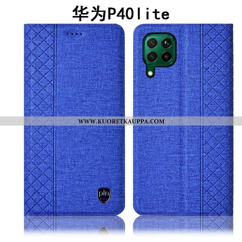 Kuori Huawei P40 Lite, Kuoret Huawei P40 Lite, Kotelo Huawei P40 Lite Nahkakuori Suojaus Murtumaton 