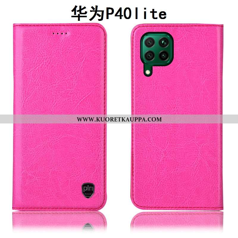 Kuori Huawei P40 Lite, Kuoret Huawei P40 Lite, Kotelo Huawei P40 Lite Suojaus Nahkakuori Puhelimen A