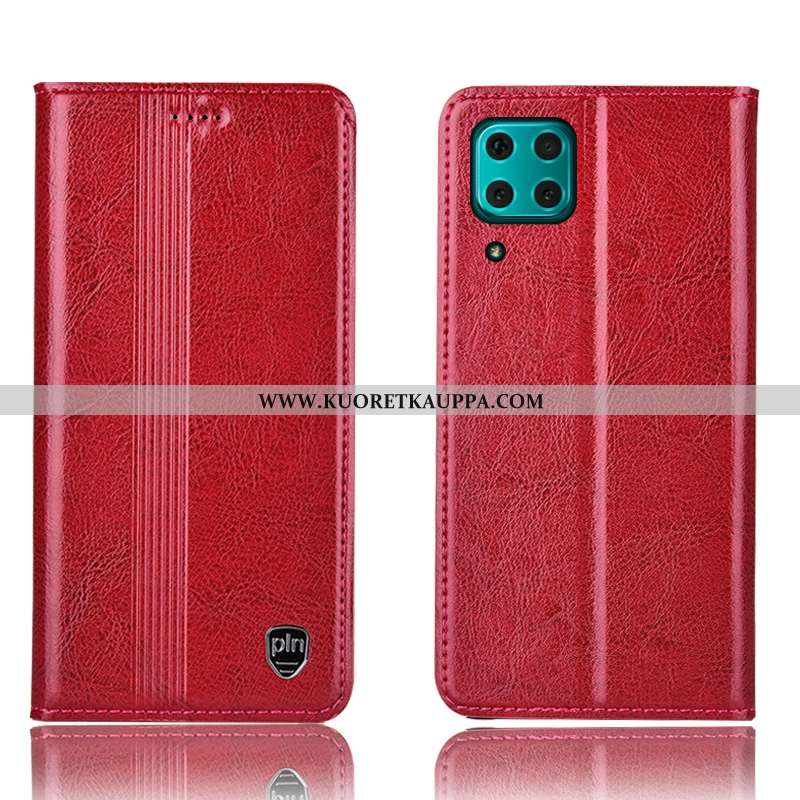 Kuori Huawei P40 Lite, Kuoret Huawei P40 Lite, Kotelo Huawei P40 Lite Suojaus Nahkakuori Puhelimen R