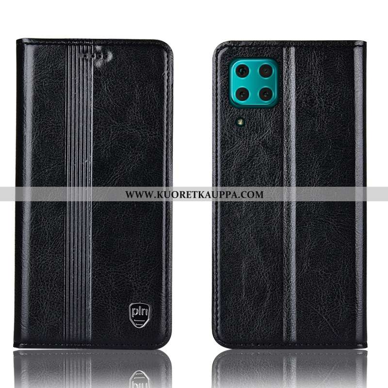 Kuori Huawei P40 Lite, Kuoret Huawei P40 Lite, Kotelo Huawei P40 Lite Suojaus Nahkakuori Puhelimen R