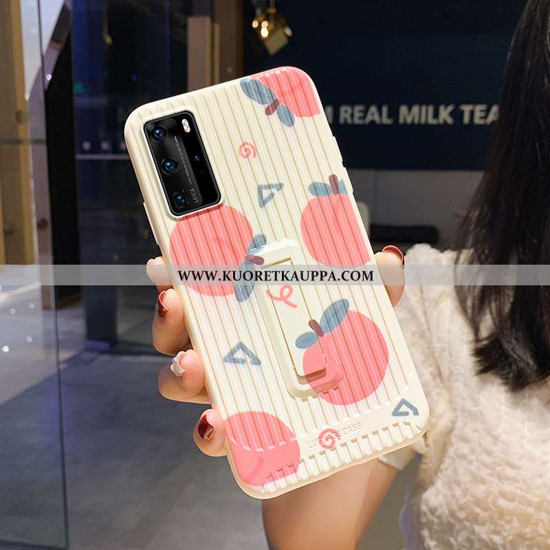 Kuori Huawei P40 Pro, Kuoret Huawei P40 Pro, Kotelo Huawei P40 Pro Ihana Kukkakuvio Luova Tuuli Puna