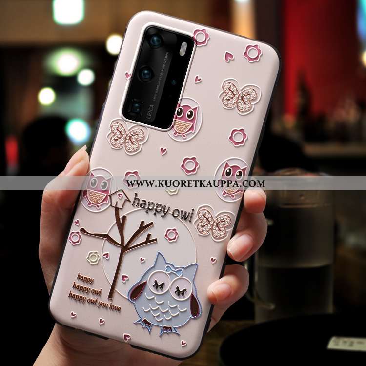 Kuori Huawei P40 Pro, Kuoret Huawei P40 Pro, Kotelo Huawei P40 Pro Ihana Suuntaus Pesty Suede Luova 