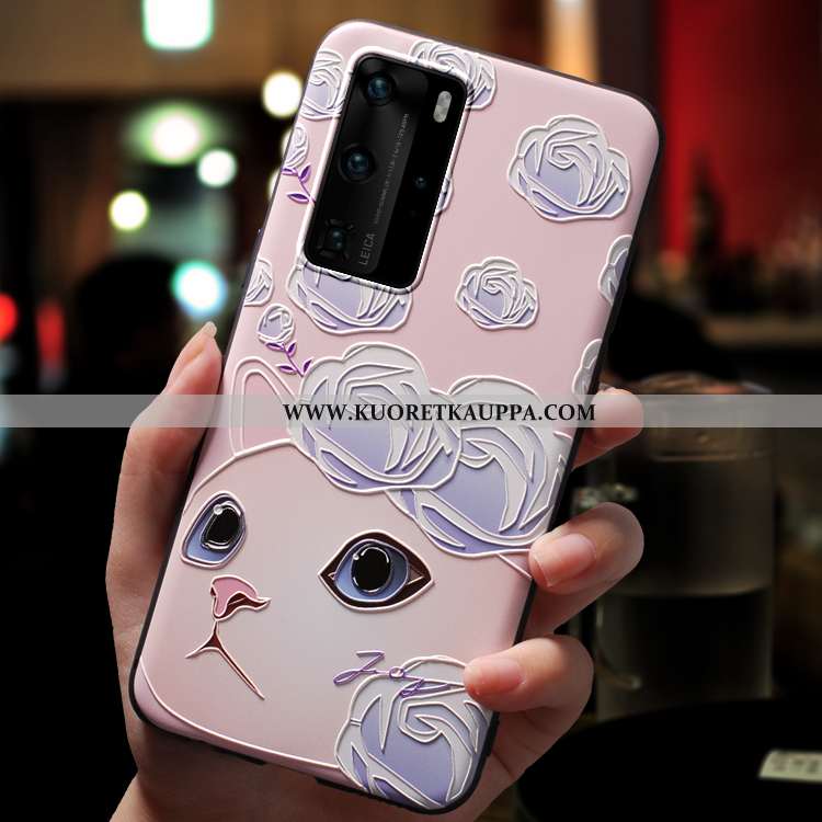 Kuori Huawei P40 Pro, Kuoret Huawei P40 Pro, Kotelo Huawei P40 Pro Ihana Suuntaus Pesty Suede Luova 