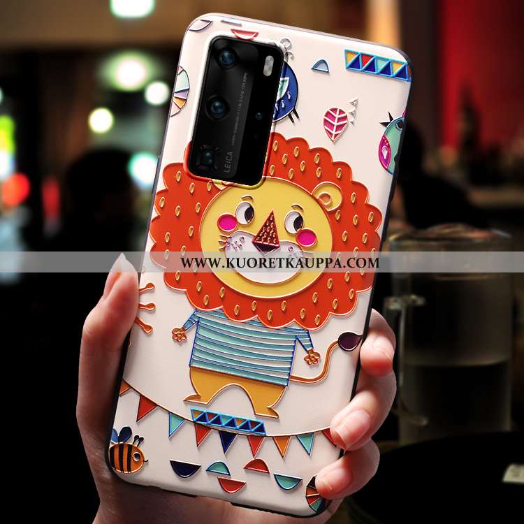 Kuori Huawei P40 Pro, Kuoret Huawei P40 Pro, Kotelo Huawei P40 Pro Ihana Suuntaus Pesty Suede Luova 