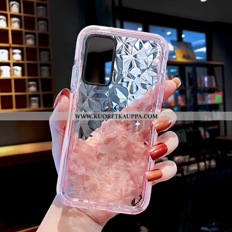 Kuori Huawei P40 Pro, Kuoret Huawei P40 Pro, Kotelo Huawei P40 Pro Läpinäkyvä Suuntaus Net Red Silik