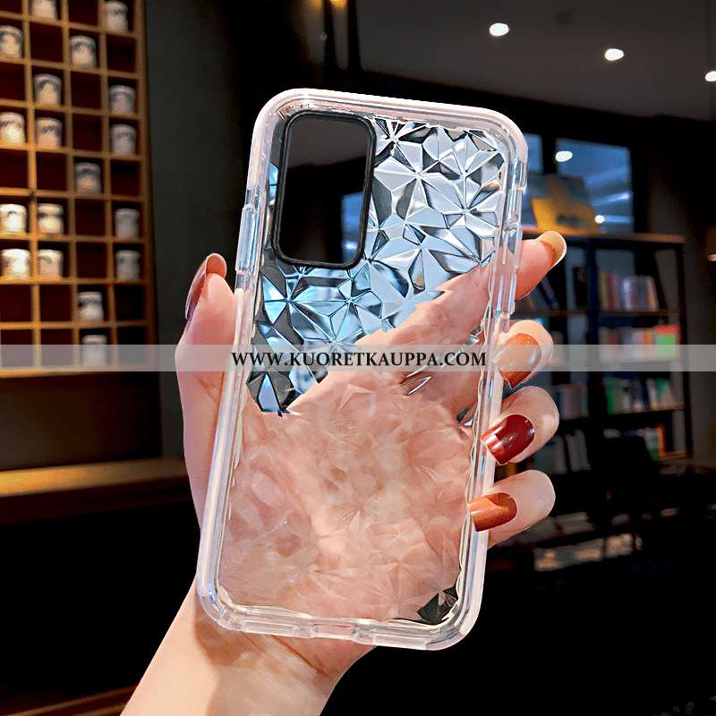 Kuori Huawei P40 Pro, Kuoret Huawei P40 Pro, Kotelo Huawei P40 Pro Läpinäkyvä Suuntaus Net Red Silik