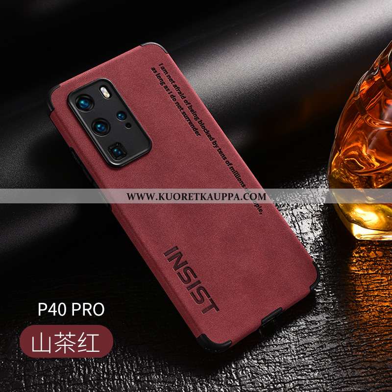 Kuori Huawei P40 Pro, Kuoret Huawei P40 Pro, Kotelo Huawei P40 Pro Nahka Valo Pesty Suede Rakenne Mu