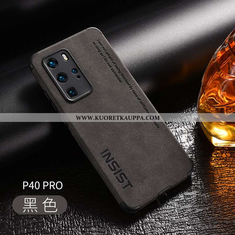 Kuori Huawei P40 Pro, Kuoret Huawei P40 Pro, Kotelo Huawei P40 Pro Nahka Valo Pesty Suede Rakenne Mu