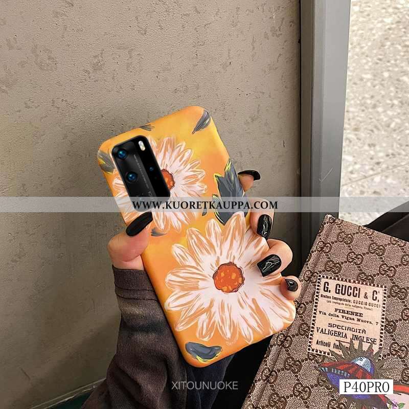 Kuori Huawei P40 Pro, Kuoret Huawei P40 Pro, Kotelo Huawei P40 Pro Pesty Suede Vuosikerta Silikoni S