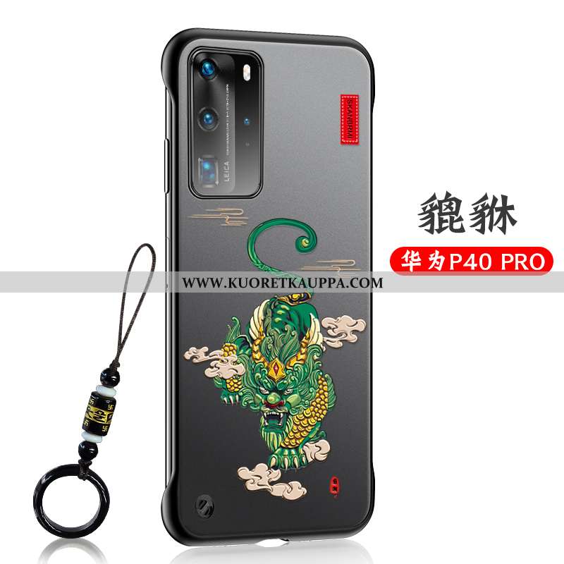 Kuori Huawei P40 Pro, Kuoret Huawei P40 Pro, Kotelo Huawei P40 Pro Silikoni Suojaus Kehys Harmaa