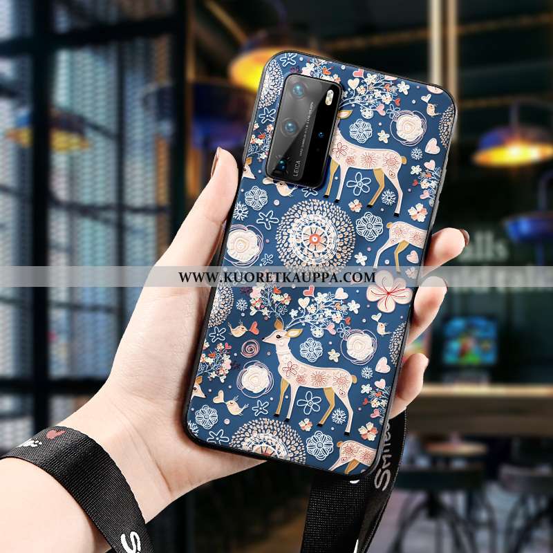 Kuori Huawei P40 Pro, Kuoret Huawei P40 Pro, Kotelo Huawei P40 Pro Silikoni Suojaus Uusi Pesty Suede