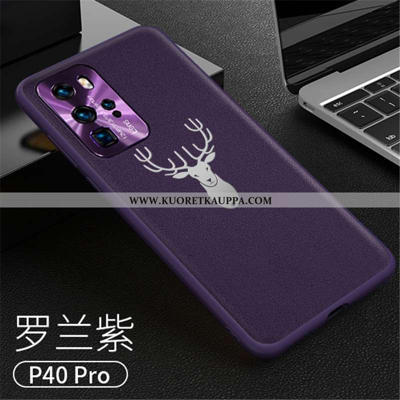 Kuori Huawei P40 Pro, Kuoret Huawei P40 Pro, Kotelo Huawei P40 Pro Silikoni Suojaus Valo Nahka Uusi 