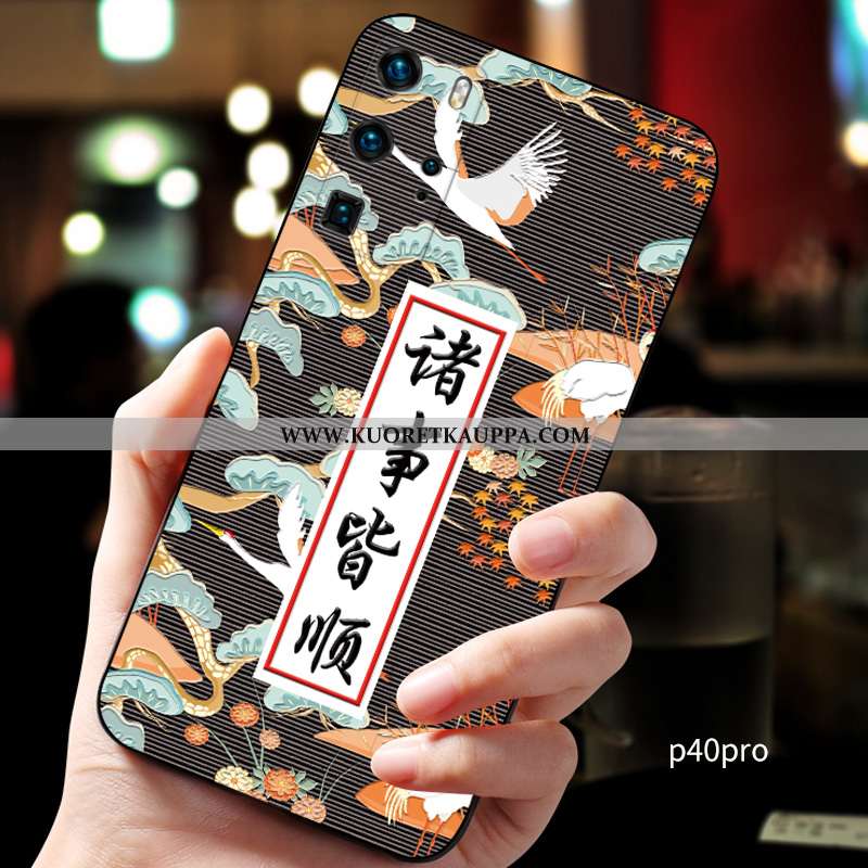 Kuori Huawei P40 Pro, Kuoret Huawei P40 Pro, Kotelo Huawei P40 Pro Suojaus Pesty Suede Kiinalainen T