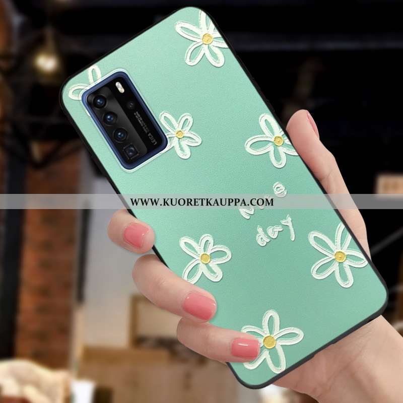 Kuori Huawei P40 Pro, Kuoret Huawei P40 Pro, Kotelo Huawei P40 Pro Suojaus Tila Suuntaus Kukka- Pehm