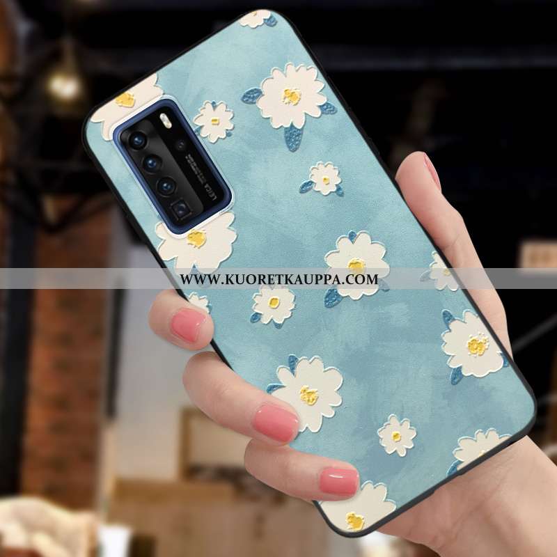 Kuori Huawei P40 Pro, Kuoret Huawei P40 Pro, Kotelo Huawei P40 Pro Suojaus Tila Suuntaus Kukka- Pehm