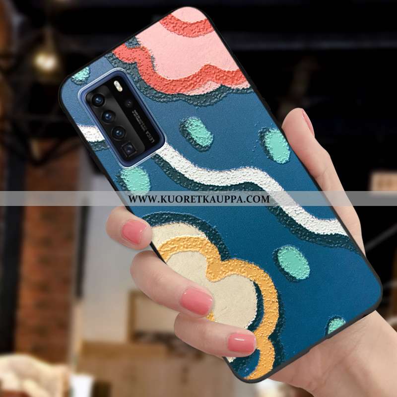 Kuori Huawei P40 Pro, Kuoret Huawei P40 Pro, Kotelo Huawei P40 Pro Suojaus Tila Suuntaus Kukka- Pehm