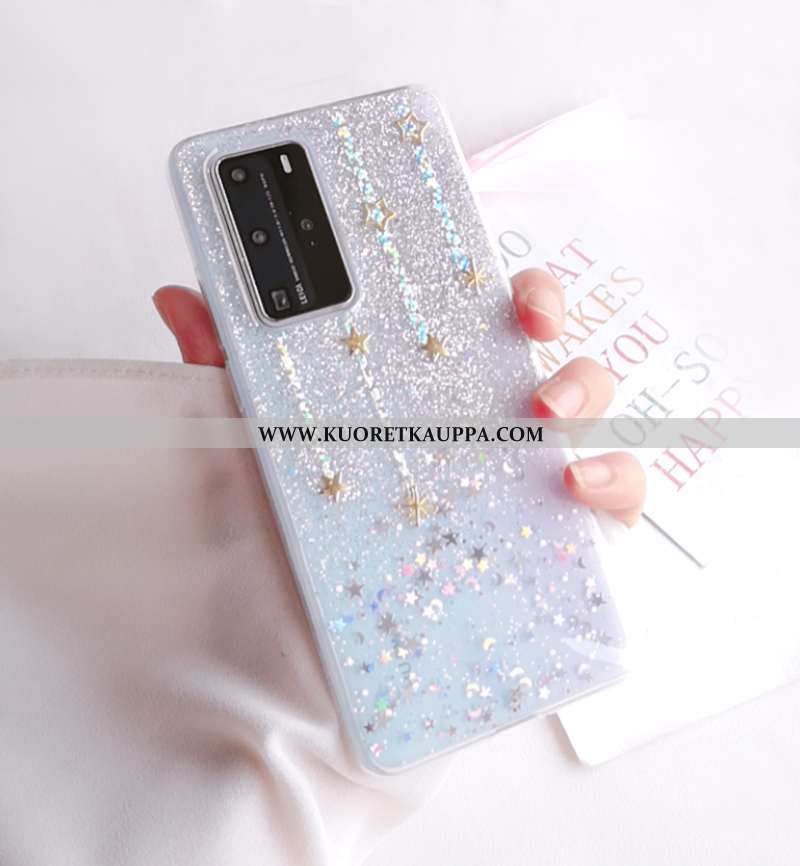 Kuori Huawei P40 Pro, Kuoret Huawei P40 Pro, Kotelo Huawei P40 Pro Suuntaus Pehmeä Neste Hopea Unelm