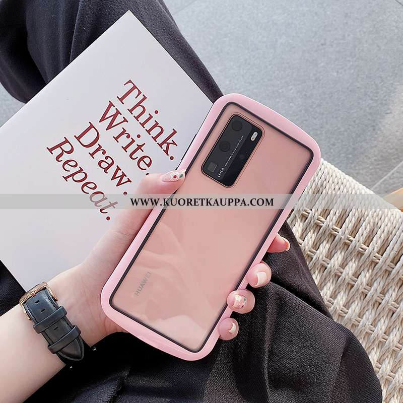 Kuori Huawei P40 Pro, Kuoret Huawei P40 Pro, Kotelo Huawei P40 Pro Valo Silikoni All Inclusive Murtu