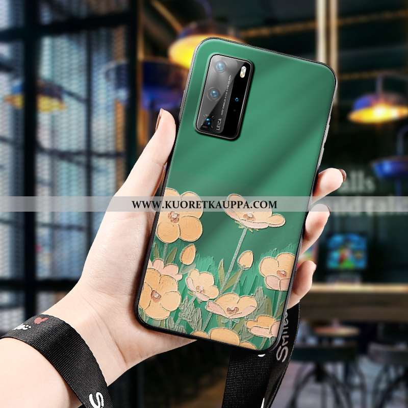 Kuori Huawei P40 Pro, Kuoret Huawei P40 Pro, Kotelo Huawei P40 Pro Valo Silikoni Ulotteinen Öljyväri