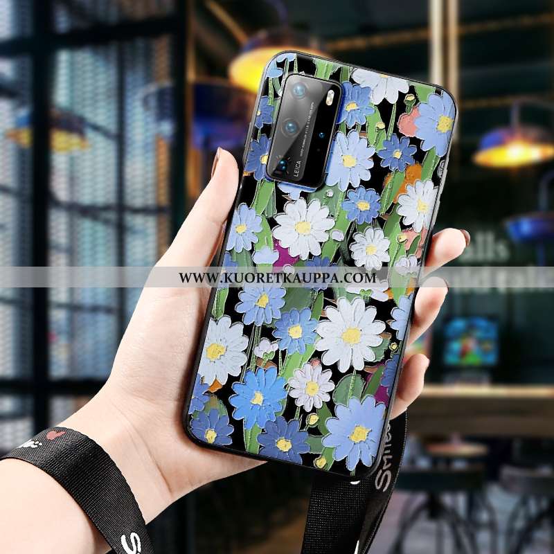 Kuori Huawei P40 Pro, Kuoret Huawei P40 Pro, Kotelo Huawei P40 Pro Valo Silikoni Ulotteinen Öljyväri