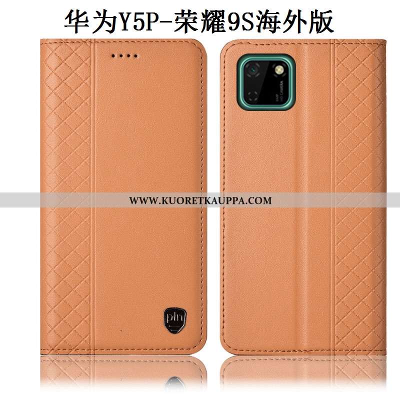 Kuori Huawei Y5p, Kuoret Huawei Y5p, Kotelo Huawei Y5p Aito Nahka Suojaus Murtumaton Puhelimen Kelta