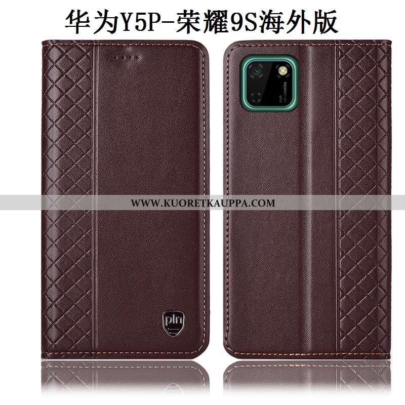 Kuori Huawei Y5p, Kuoret Huawei Y5p, Kotelo Huawei Y5p Aito Nahka Suojaus Murtumaton Puhelimen Kelta