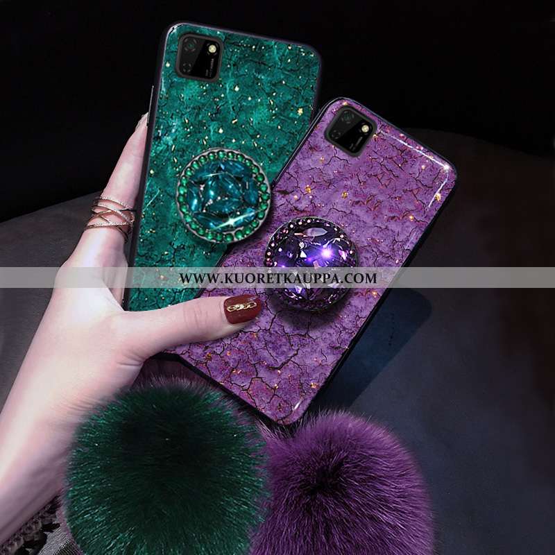 Kuori Huawei Y5p, Kuoret Huawei Y5p, Kotelo Huawei Y5p Ihana Suuntaus Pesty Suede Pehmeä Neste Viole