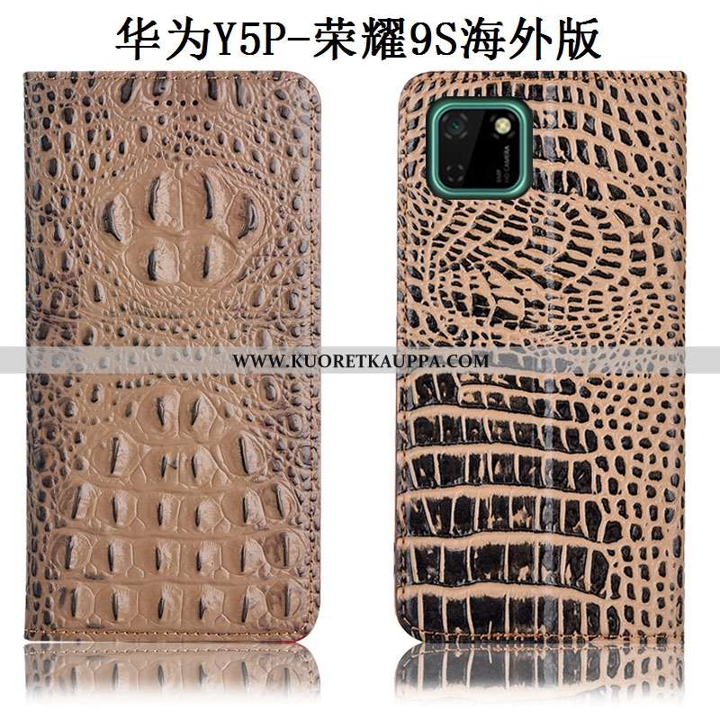 Kuori Huawei Y5p, Kuoret Huawei Y5p, Kotelo Huawei Y5p Kukkakuvio Suojaus Murtumaton Khaki