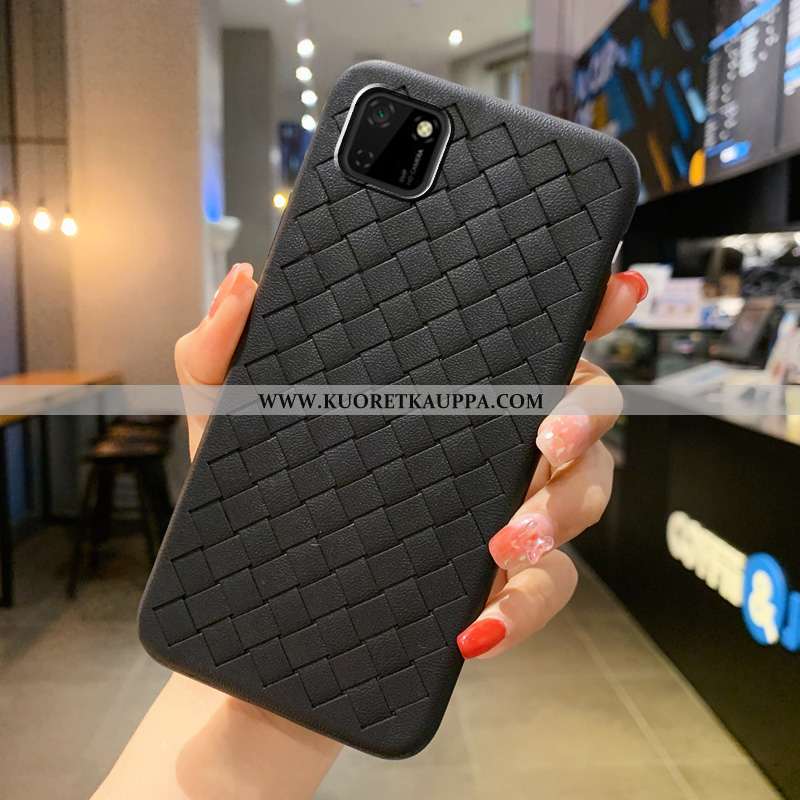 Kuori Huawei Y5p, Kuoret Huawei Y5p, Kotelo Huawei Y5p Kukkakuvio Suojaus Musta All Inclusive Mustat