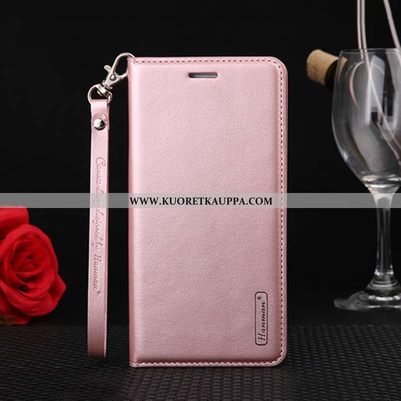 Kuori Huawei Y5p, Kuoret Huawei Y5p, Kotelo Huawei Y5p Nahka Suojaus Jauhe Pinkki