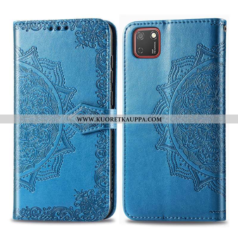 Kuori Huawei Y5p, Kuoret Huawei Y5p, Kotelo Huawei Y5p Nahkakuori Kohokuviointi Simpukka Murtumaton 
