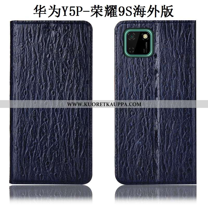 Kuori Huawei Y5p, Kuoret Huawei Y5p, Kotelo Huawei Y5p Nahkakuori Suojaus Lintu Sininen All Inclusiv