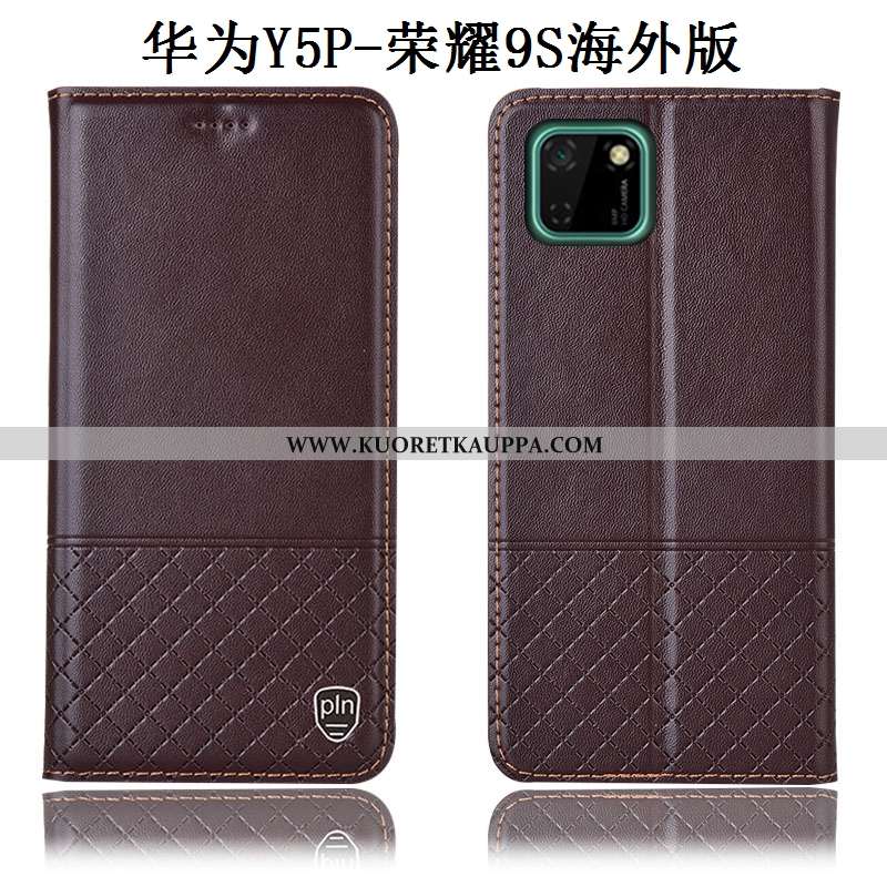 Kuori Huawei Y5p, Kuoret Huawei Y5p, Kotelo Huawei Y5p Suojaus Aito Nahka All Inclusive Murtumaton K