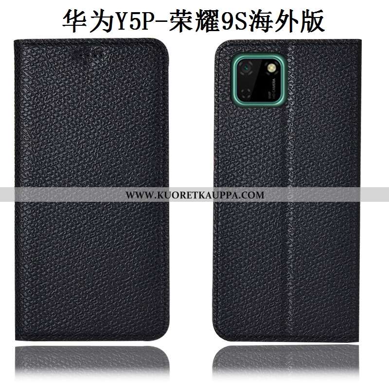 Kuori Huawei Y5p, Kuoret Huawei Y5p, Kotelo Huawei Y5p Suojaus Aito Nahka Kukkakuvio Murtumaton Puna