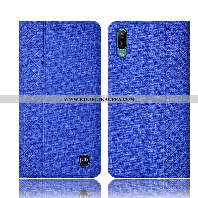 Kuori Huawei Y6 2020, Kuoret Huawei Y6 2020, Kotelo Huawei Y6 2020 Nahkakuori Pellava Puhelimen Rusk