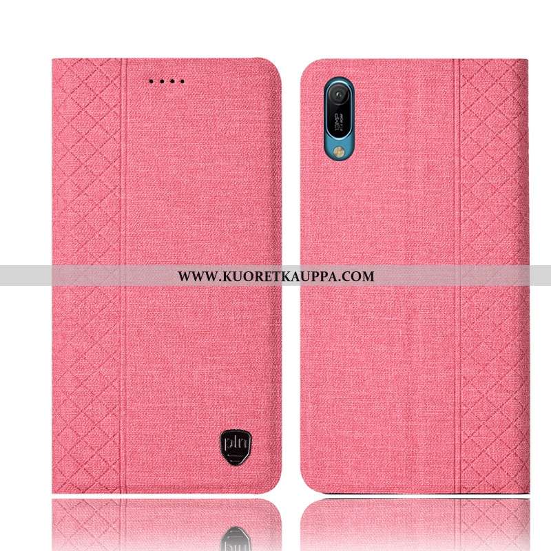 Kuori Huawei Y6 2020, Kuoret Huawei Y6 2020, Kotelo Huawei Y6 2020 Nahkakuori Pellava Puhelimen Rusk