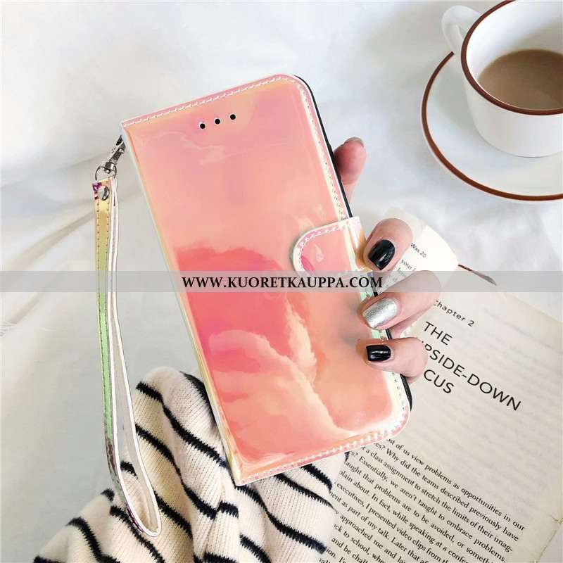 Kuori Huawei Y6 2020, Kuoret Huawei Y6 2020, Kotelo Huawei Y6 2020 Pehmeä Neste Nahkakuori Peili Vär