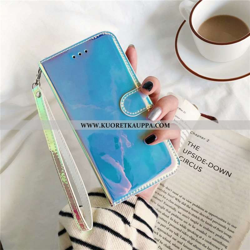 Kuori Huawei Y6 2020, Kuoret Huawei Y6 2020, Kotelo Huawei Y6 2020 Pehmeä Neste Nahkakuori Peili Vär