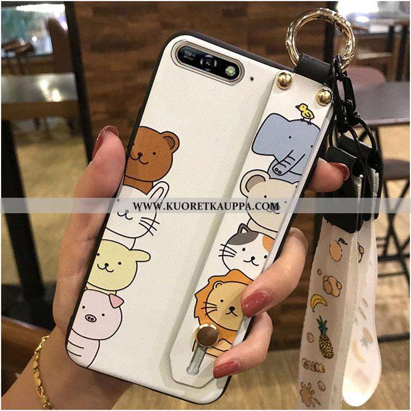 Kuori Huawei Y6 2020, Kuoret Huawei Y6 2020, Kotelo Huawei Y6 2020 Sarjakuva Ihana 2020 Violetti