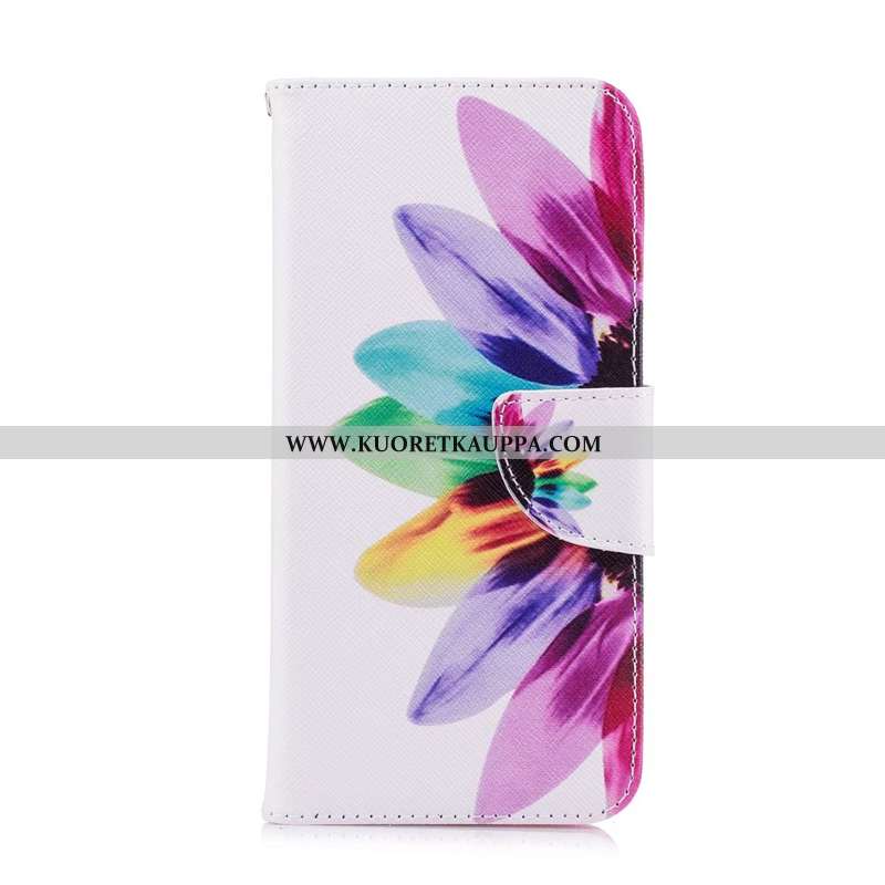 Kuori Huawei Y6 2020, Kuoret Huawei Y6 2020, Kotelo Huawei Y6 2020 Suojaus Nahkakuori 2020 Maalaus V