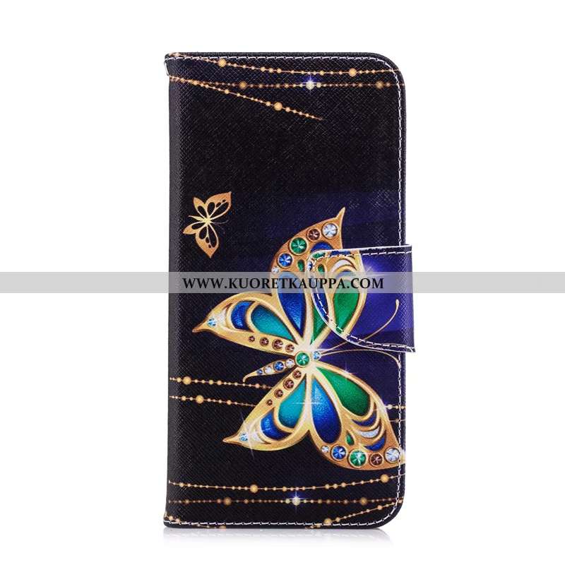 Kuori Huawei Y6 2020, Kuoret Huawei Y6 2020, Kotelo Huawei Y6 2020 Suojaus Nahkakuori 2020 Maalaus V