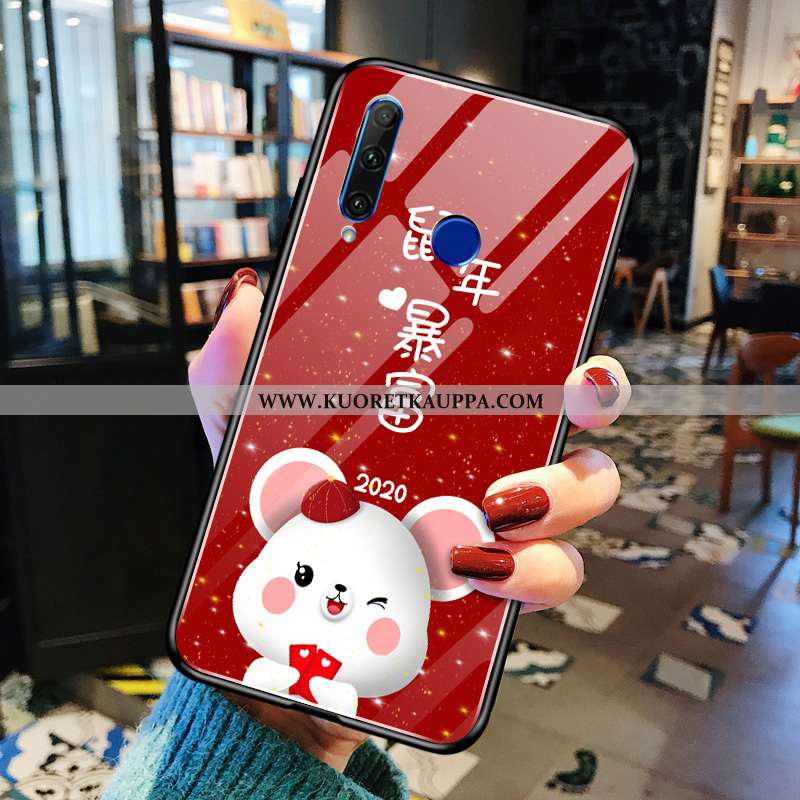 Kuori Huawei Y6p, Kuoret Huawei Y6p, Kotelo Huawei Y6p Ihana Suuntaus Yksinkertainen Punainen